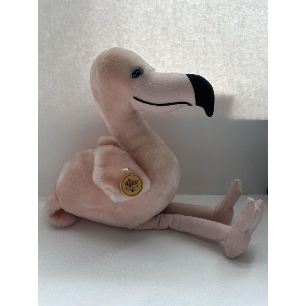 Russ Laverne 13” Pink Flamingo Plush NO SOUND Stuffed Animal Vintage